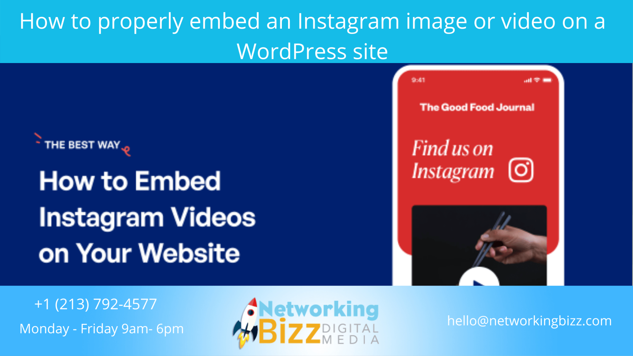 How to properly embed an Instagram image or video on a WordPress site