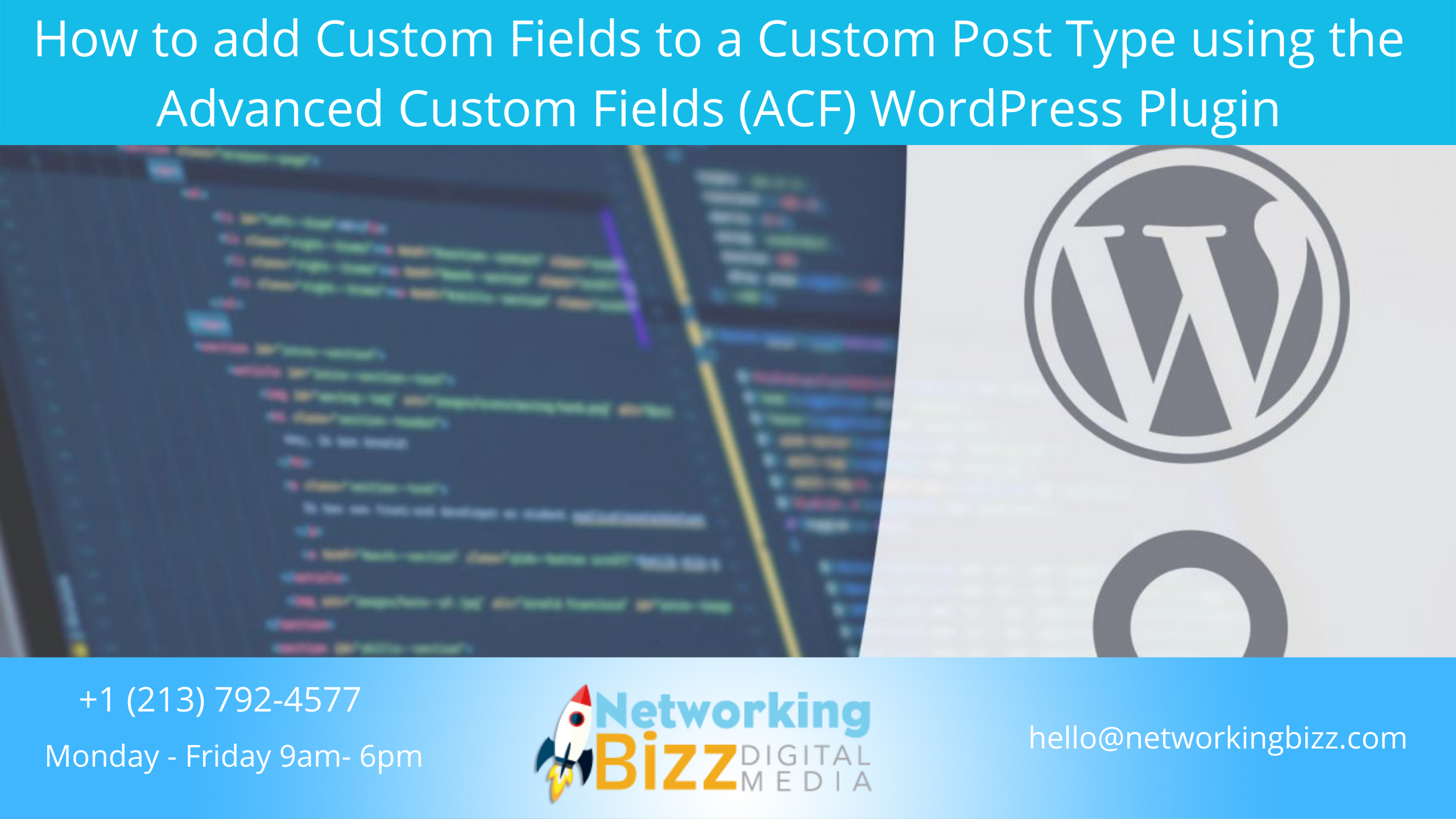 How to add Custom Fields to a Custom Post Type using the Advanced Custom Fields (ACF) WordPress Plugin