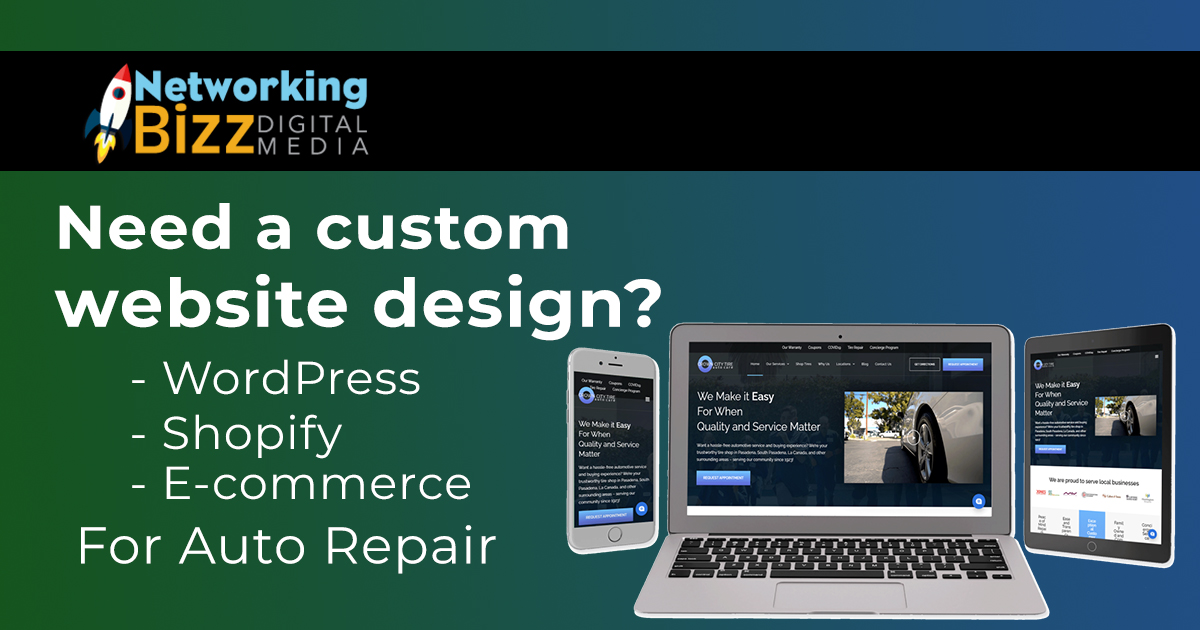 Get a Custom Website For Auto Repair Today