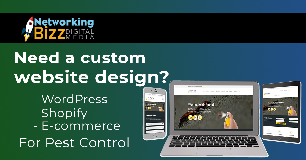 Get a Custom site For Pest Control Today