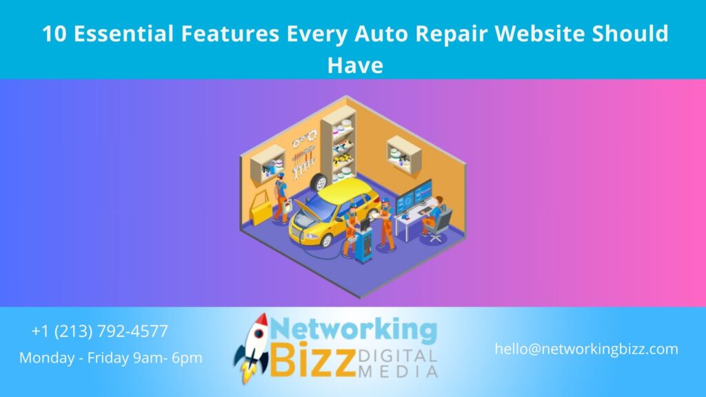 10 Essential Features Every Auto Repair Website Should Have